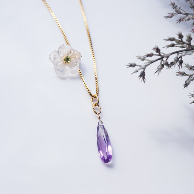 イミテーションアクセサリー約3.3kg AMBIDEX Store ツキミソウ ネックレス(F シルバー): bulle de savon