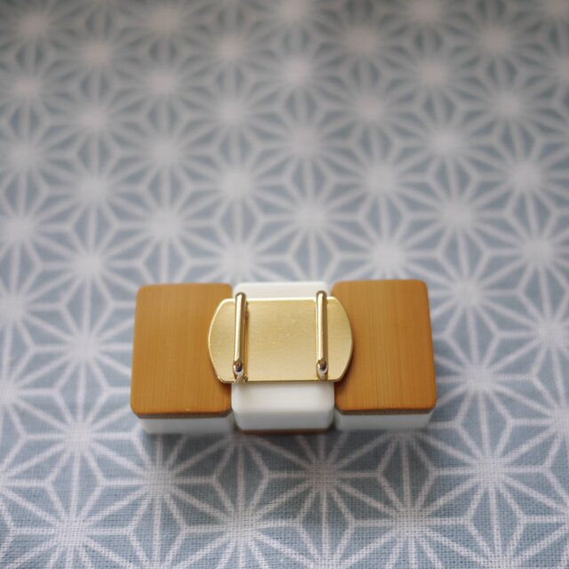 レトロシックな帯留め 竹製 麻雀牌 東南 | iichi 日々の暮らしを