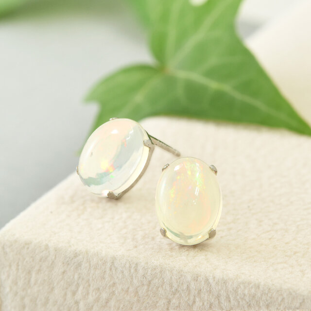 プラチナ900 オパール ピアス CK044CIBSN