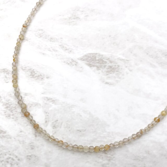 太陽のかけら K18ゴールドと金針水晶ルチルクォーツのアートジュエリーネックレス 0c3b00041ccffbf9fe17bc9e61af00