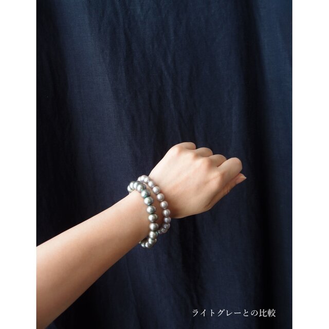 パールブレスレット K10ホワイトゴールド淡水パールブレスレット（8.5mm）(RBL482