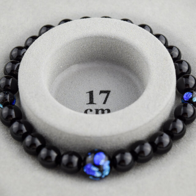 ❈ご依頼品 ③ゴビ瑪瑙(ブラック)オーバル型ブレスレット ❈ご依頼品