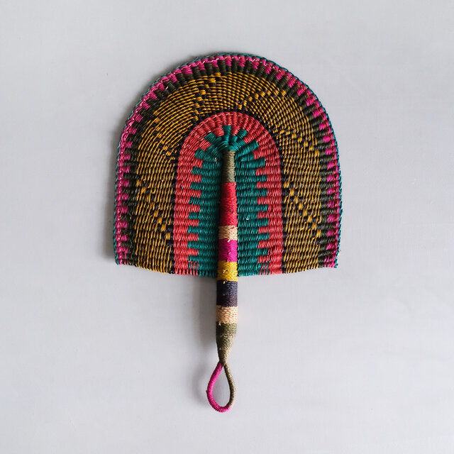 ボルガ扇子　Mix colour bolga fan
