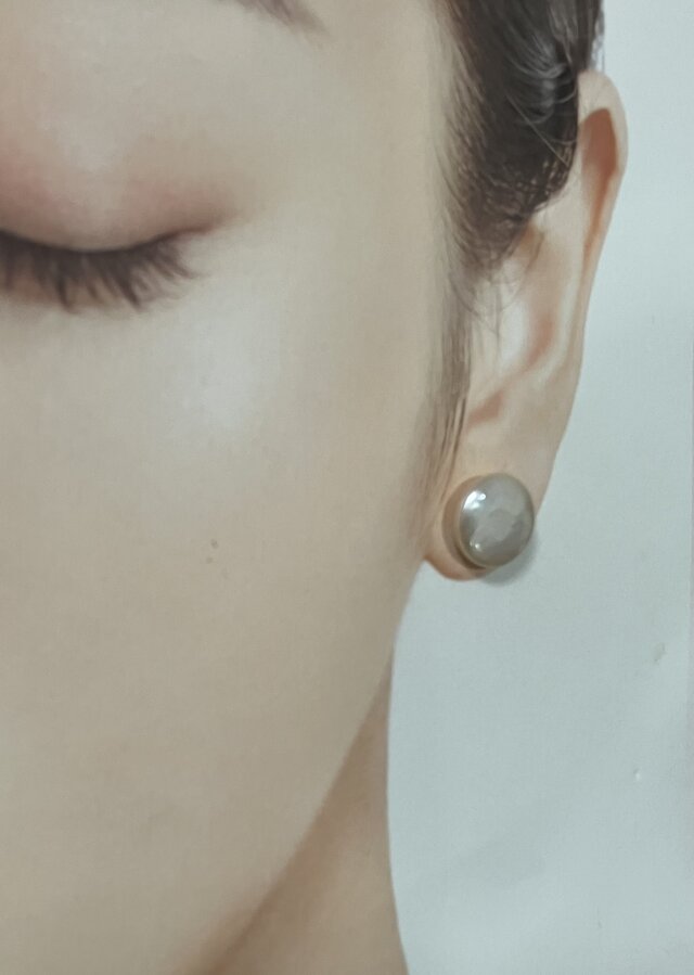 PP-26淡水パールコインピアス