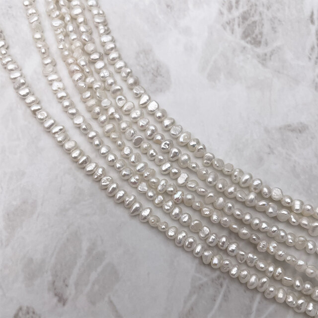 淡水パール 真珠 バロック フラット ボタン 3mm 4mm 極小 小粒 淡水パール 真珠 バロック フラット ボタン 3mm 4mm 極小 小粒