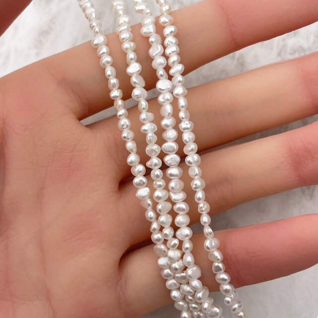 淡水パール 真珠 バロック フラット ボタン 3mm 4mm 極小 小粒 淡水パール 真珠 バロック フラット ボタン 3mm 4mm 極小 小粒