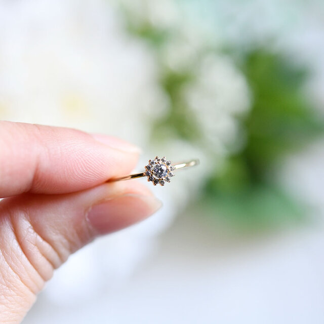 SUN指輪 リング ピンキーリング ファランジリング 重ね付けにも～