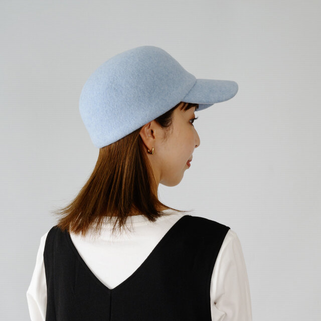 ウールキャップ キャップ ウール 帽子 YOKOI BERET サックスブルー [YO-BR009-SBL]