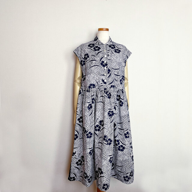 ヴィンテージ ユカタ de プチカラーワンピース