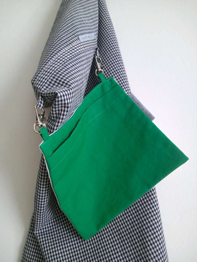 格子柄×Ⓦcotton tablier