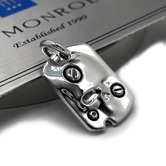 シルバー925 スカル　ネックレスチェーン　ナスカン止め シルバー925 スカル ネックレスチェーン ナスカン止め シルバー925