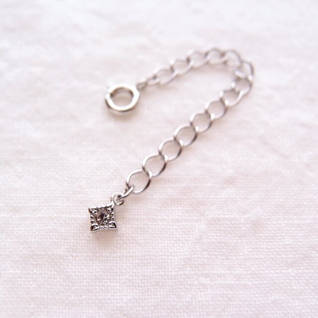 延長アジャスター／ダイヤ（5cm〜）【SILVER colour】