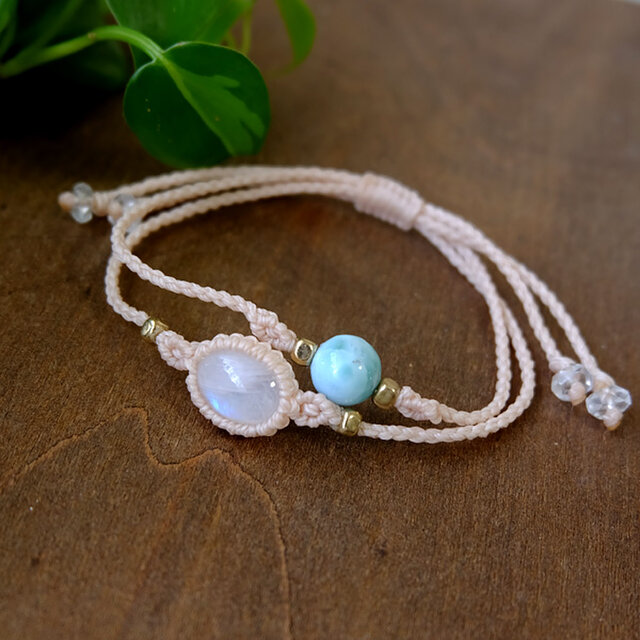 j様専用】ムーンストーン（スリランカ産）・ラリマー（ドミニカ