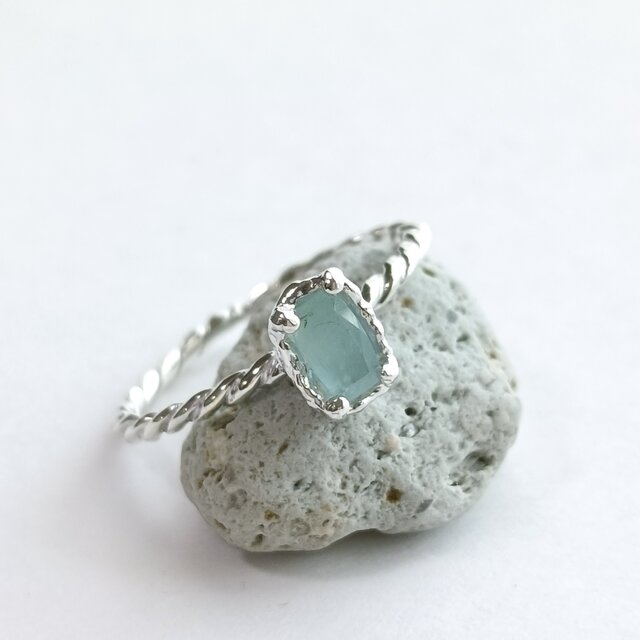 SV925］Hekirei-碧麗- グランディディエライトリング 木 虹 植物 花