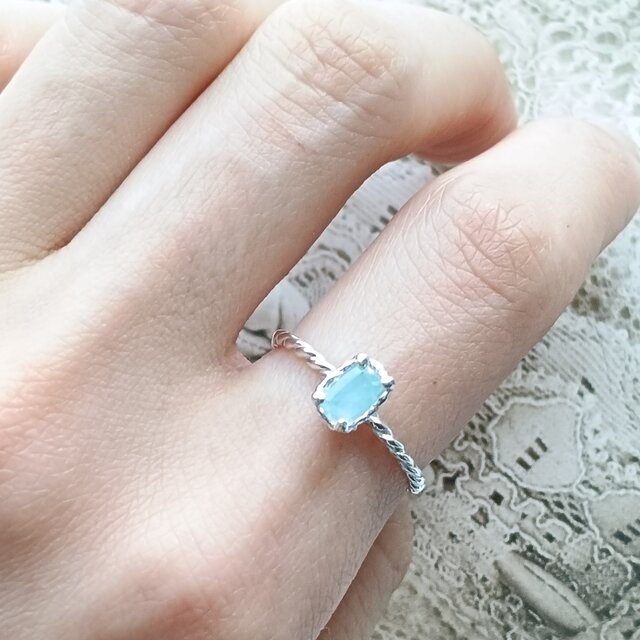 SV925］Hekirei-碧麗- グランディディエライトリング 木 虹 植物 花