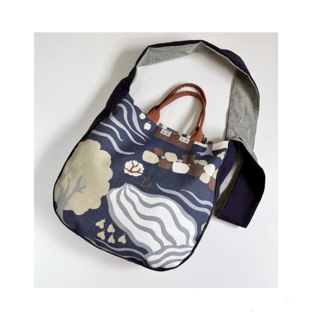 2way  斜め掛けバッグ　ショルダーバッグ　農場の風景