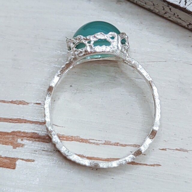 ｼｰﾌﾞﾙｰｶﾙｾﾄﾞﾆｰ＊925 lace ring | iichi 日々の暮らしを心地よく