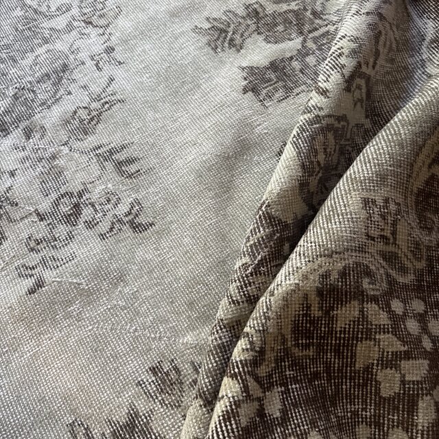 大判レア155×276キナリ×淡いグレイ　王道メダリオン　トルコヴィンテージラグ 大判レア155×276キナリ×淡いグレイ 王道メダリオン トルコヴィンテージラグ