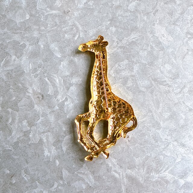 SC140-ヴィンテージブローチ U.S.A. 1970〜80s Gold Tone