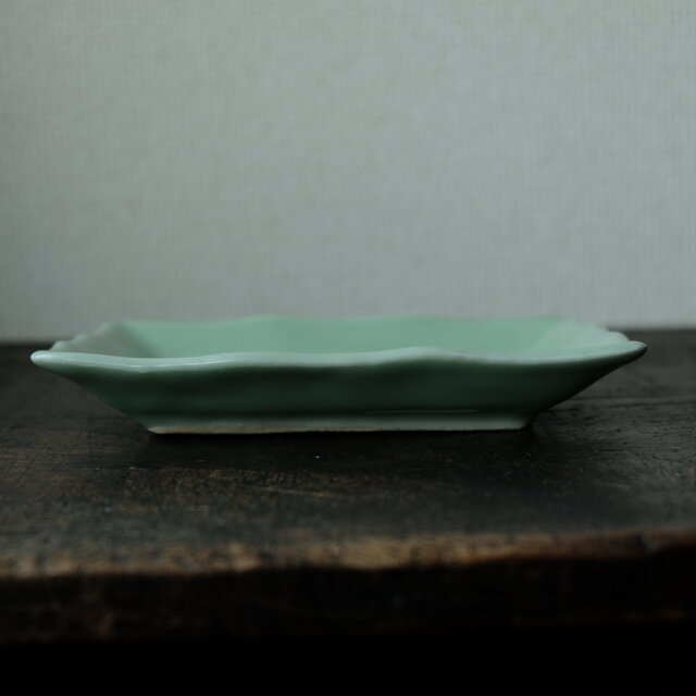 サマー特価￥2200→￥1100】青磁で素敵◇向かい合う鳳凰 瀬戸焼