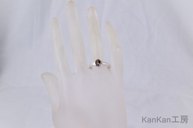 美品　希少　バイカラートルマリン　リング　ハンドメイド　k14gf 15号 美品 希少 バイカラートルマリン リング ハンドメイド k14gf 15号