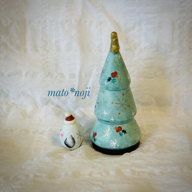 シマエナガのサンタさん & ひいらぎのクリスマスツリー