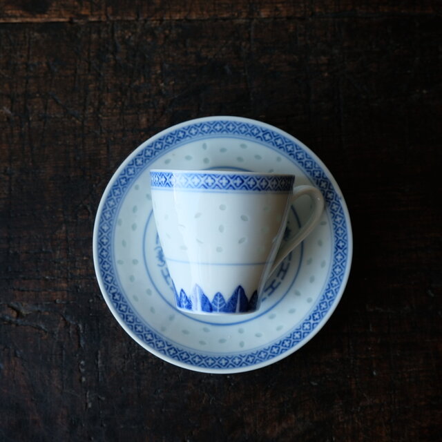 サマー特価¥1500→¥1000】美しいフォルム◇中国景徳鎮 蛍焼 デミタス