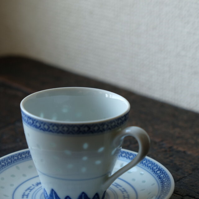 サマー特価¥1500→¥1000】美しいフォルム◇中国景徳鎮 蛍焼 デミタス