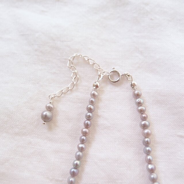 SV】Gray Pearl Necklace／グレーパール ネックレス | iichi 日々の