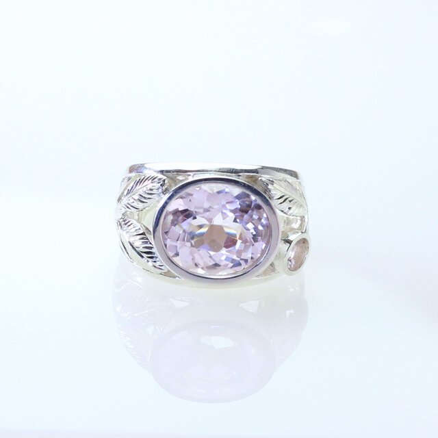Sv925 クンツァイト＆モルガナイトリング 6.15ct・0.24ct | iichi 日々