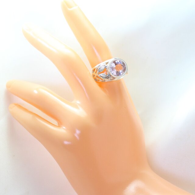 Sv925 クンツァイト＆モルガナイトリング 6.15ct・0.24ct | iichi 日々