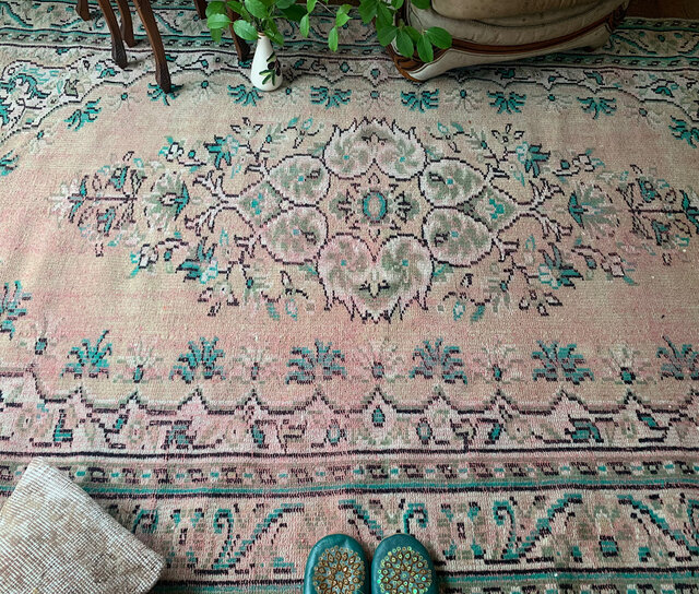 超大判 253×164幅広 オーバーダイ ペールピンク トルコヴィンテージ