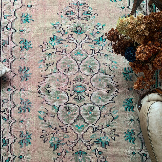 超大判 253×164幅広 オーバーダイ ペールピンク トルコヴィンテージ