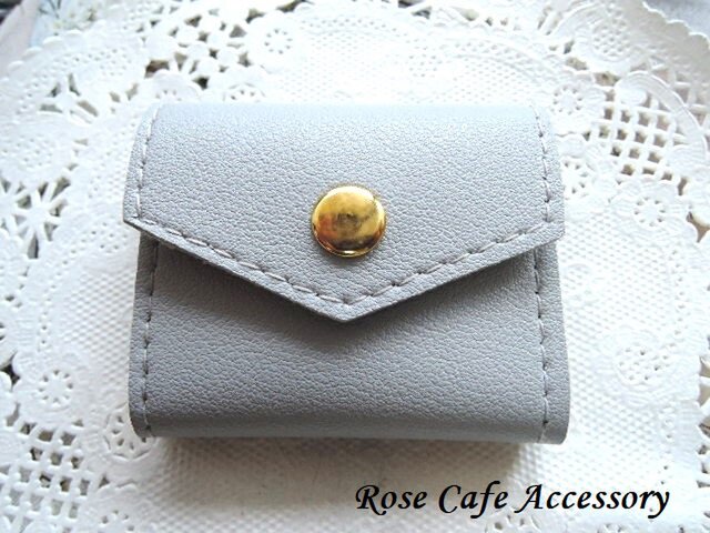 1415）No.2手のひらサイズのジュエリーポーチ✨携帯用アクセサリー