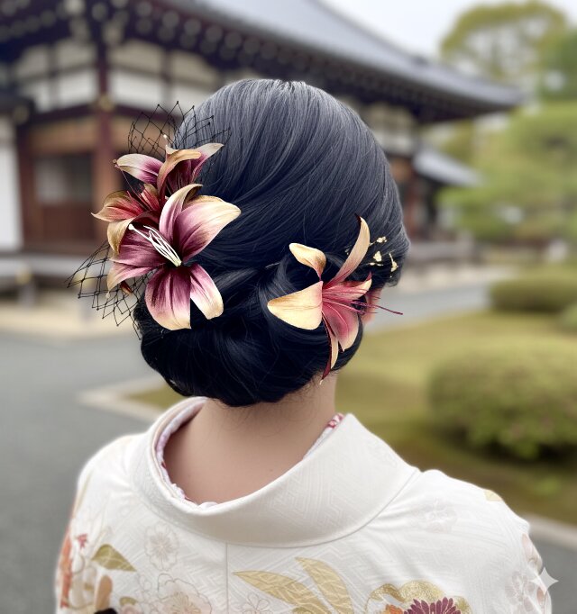 成人式 卒業式 結婚式 髪飾り ヘッドドレス 和装 袴 振袖 白無垢 色打