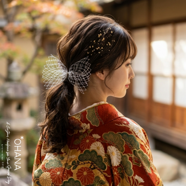 成人式 卒業式 結婚式 髪飾り ヘッドドレス 和装 袴 振袖 白無垢 色打