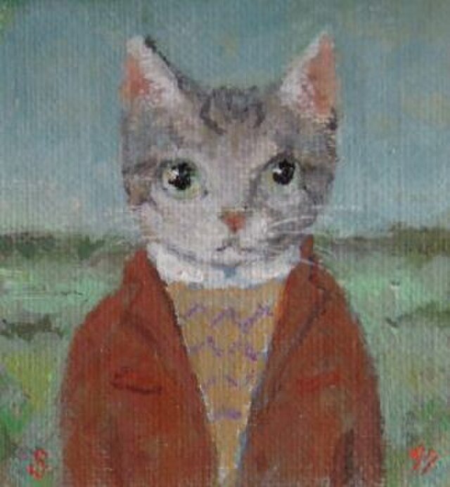 編み込み模様のセーター