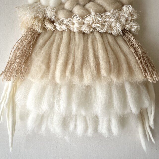 流木 ウィービングタペストリー 『sweet milk tea, h.』 流木 ウィービングタペストリー 『sweet milk tea, i.』 一点もの