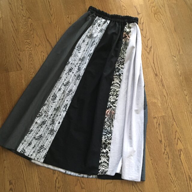 浴衣リメイク ロングギャザースカート | iichi 日々の暮らしを
