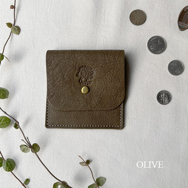 [ハリネズミ] スクエアコインケース/2ポケット