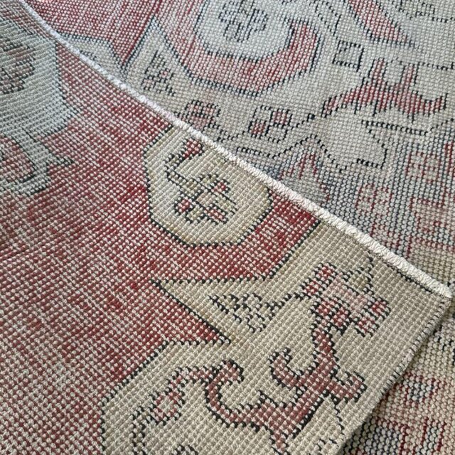 94×180 リバーシブル 擦れシャビーなメダリオン トルコヴィンテージ