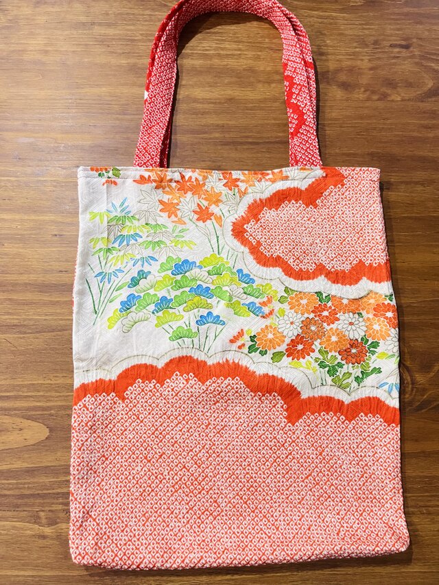 エコバッグ 振袖リメイク 011 着物リメイク トートバッグ | iichi 日々