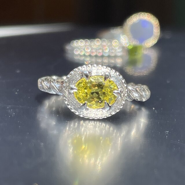 天然石　カナリートルマリン ザンビア産カナリートルマリン 1.07ct - IRODORI STONE