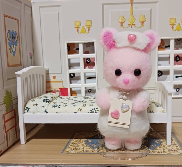 羊毛フェルト くまちゃん うさぎちゃん a9fa9afb17ced620215a7dd9e91d04