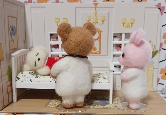 羊毛フェルト 看護師のうさぎちゃん | iichi 日々の暮らしを