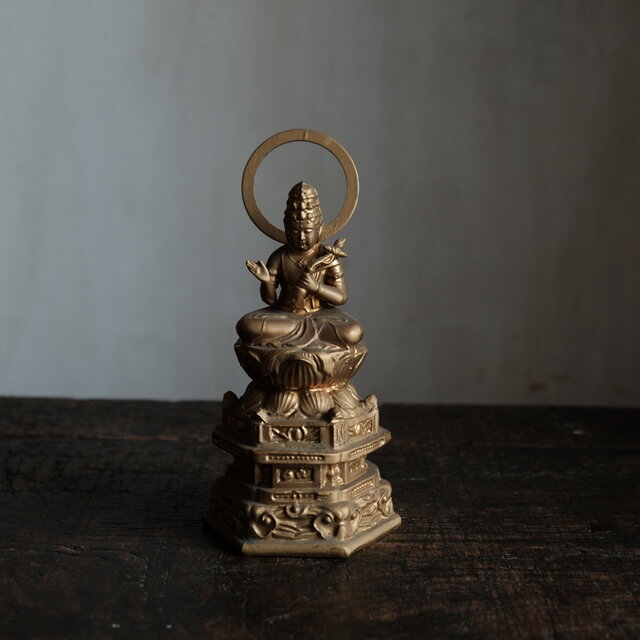 【金属製工芸/骨董品】仏像　置物　インテリア　オブジェ　金属製 金属製工芸/骨董品】仏像 置物 インテリア オブジェ 金属製