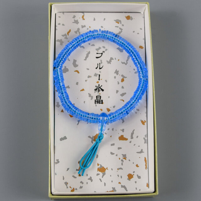 SUPERNOVA（超新星） ジヒョク　デザイン　ブレスレット 6mm 108玉 ブルークォーツ 水晶 ブレスレット 腕輪 ブレスレット