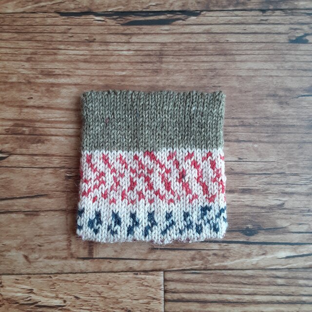 opal毛糸コースター