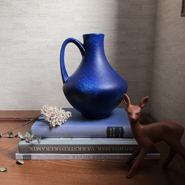 Fat Lava 青色の花瓶 青の濃淡が美しいブルーの花瓶／Fat Lava／ファットラヴァ