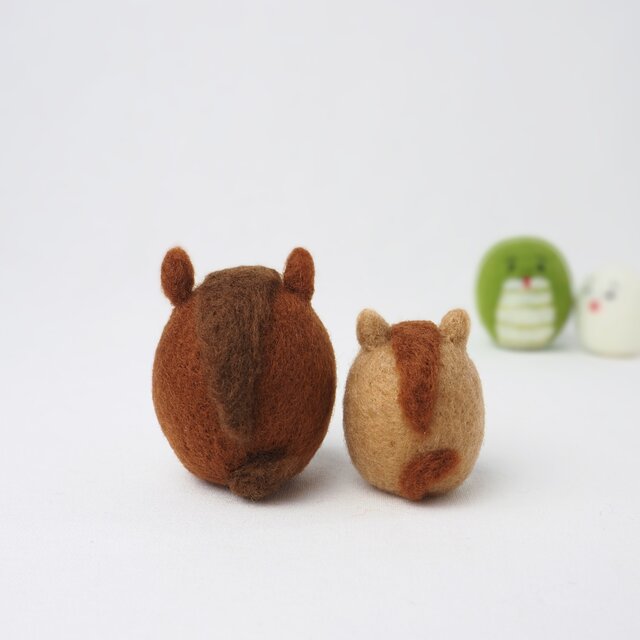 受注製作】 2026年干支(午) まゆ馬親子単品ページ 羊毛フェルト